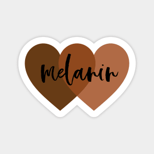 melanin hearts Sticker